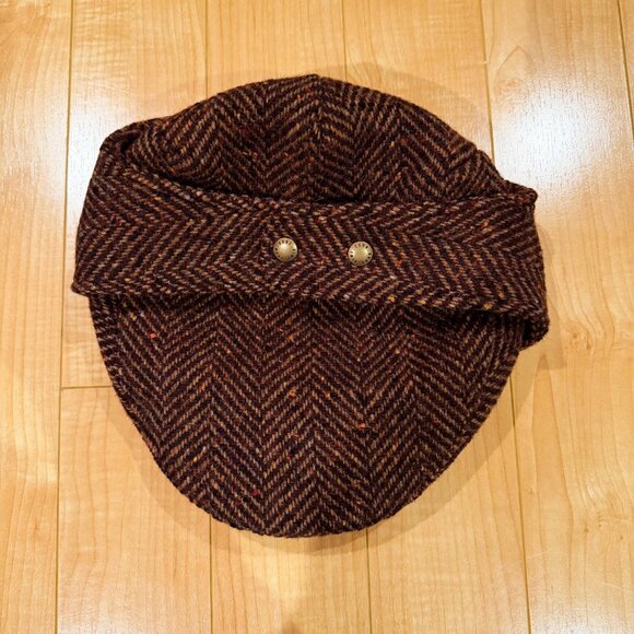 Aime Leon Dore - Wool Herringbone Earflap Hat (L/XL) - Picture 2 of 9